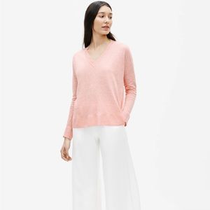 Eileen Fisher Flawed Organic Linen Melange Lightweight Sweater